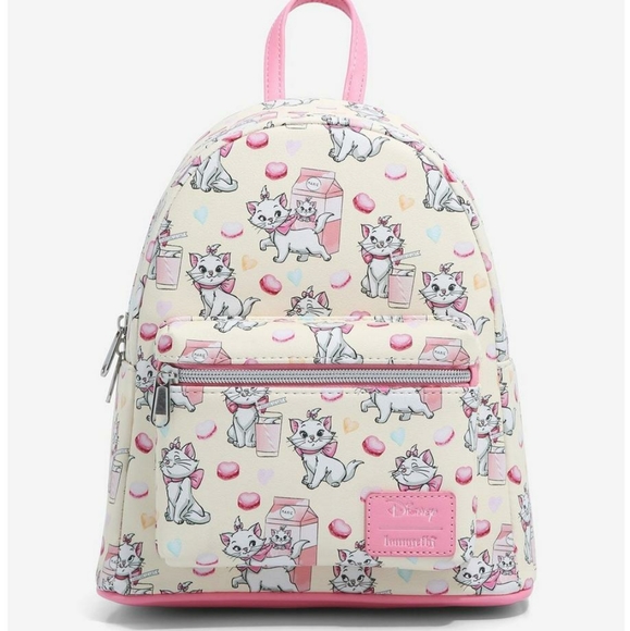 NWT Loungefly Aristocats Marie mini backpack and cardholder - Picture 3 of 16